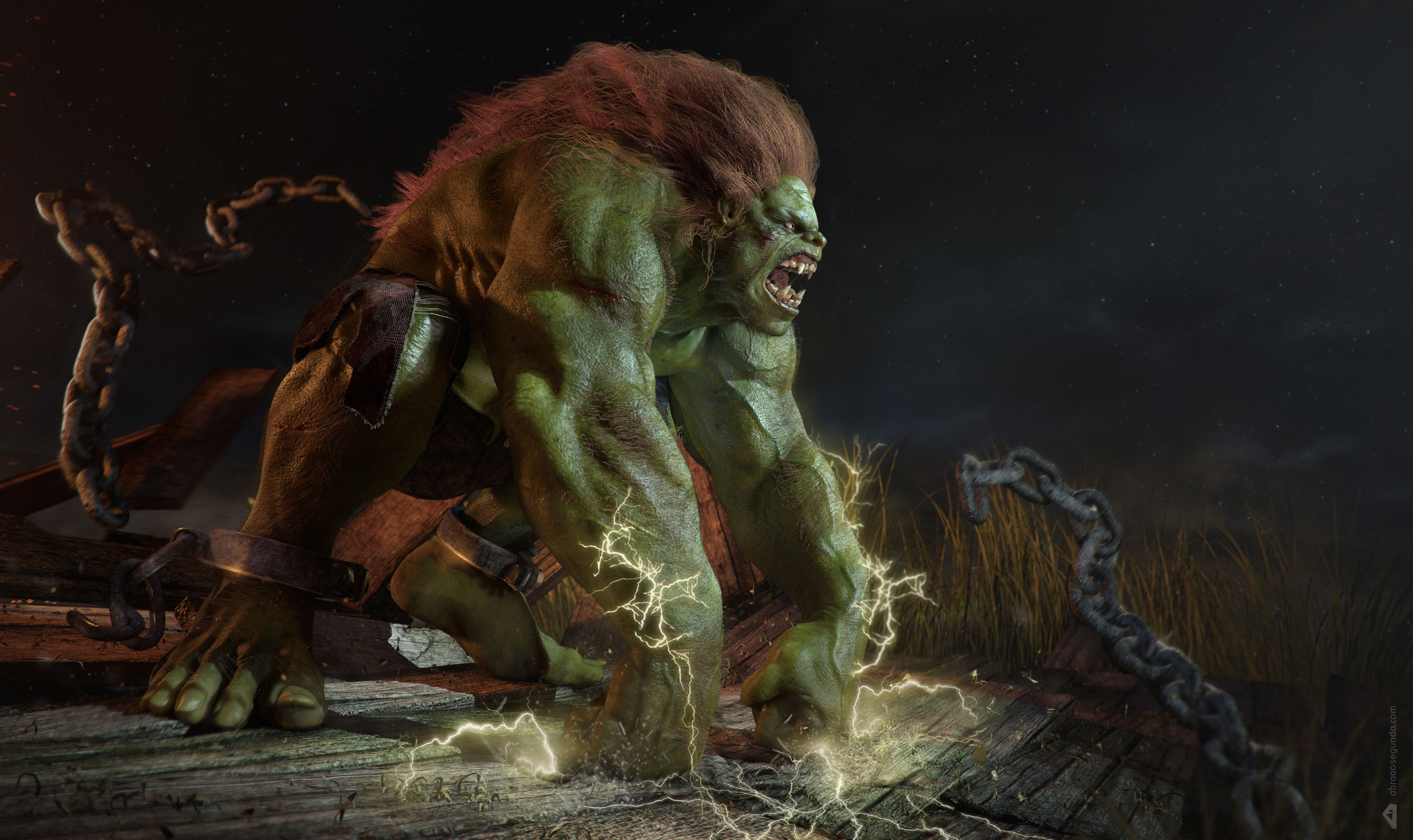 Badass Street Fighter Blanka CG Character Art — GeekTyrant